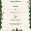 indian baby shower invitation card design
