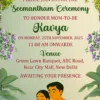 baby shower invitation card for seemantham