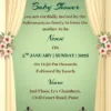 baby shower invitation card ganesha theme