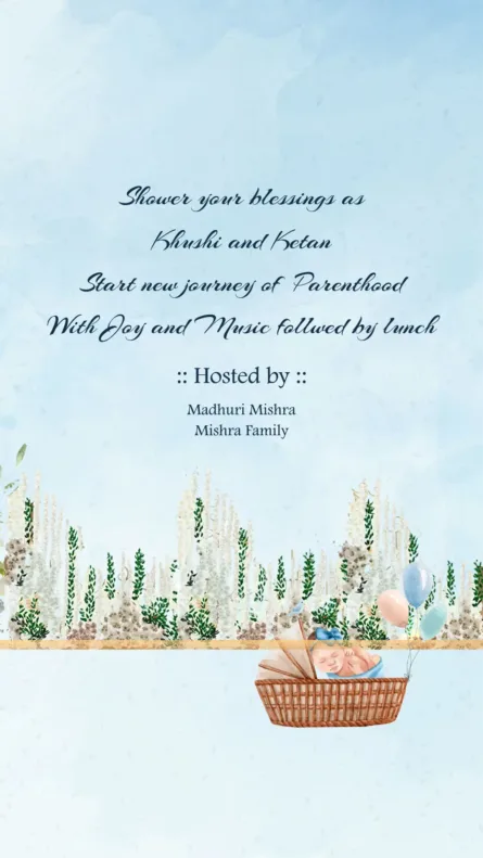 its a girl baby shower invitation pastel balloon theme elegant design