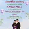 purple seemantham invitation floral baby shower couple theme card