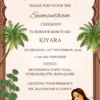 traditional seemantham invitation floral arch temple theme baby shower card