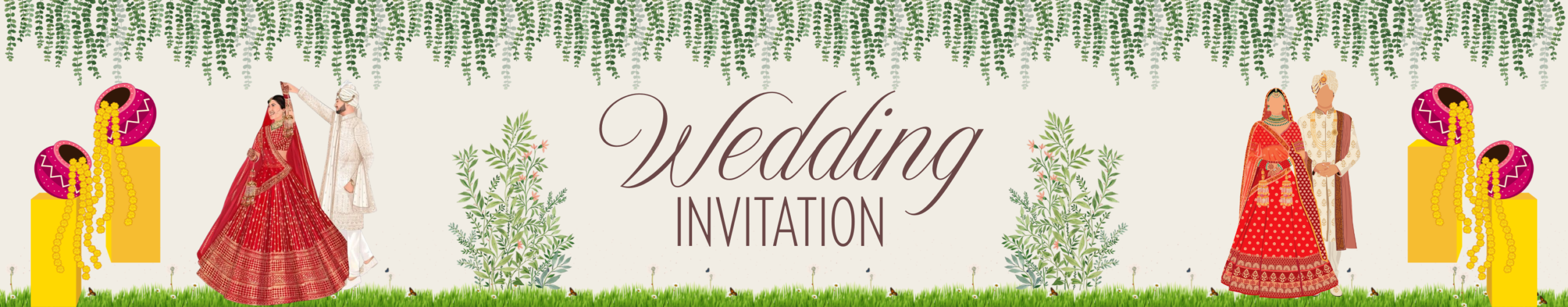 Wedding Invitation Card Banner