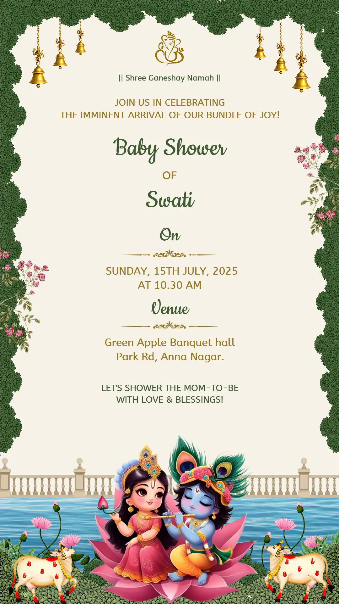 baby-shower-invitation-card indian baby shower invitation card design